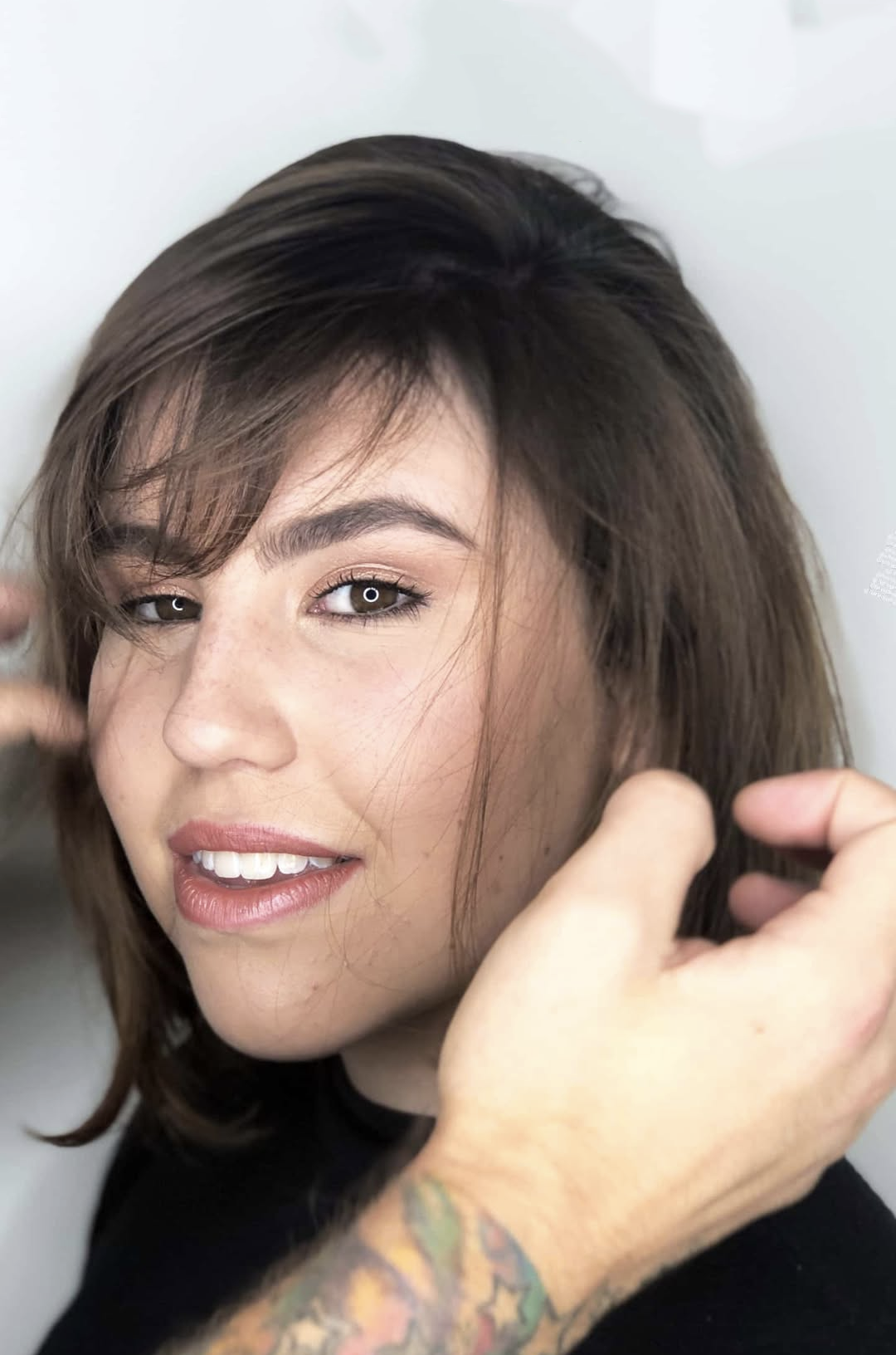 Professional blow dry styling
