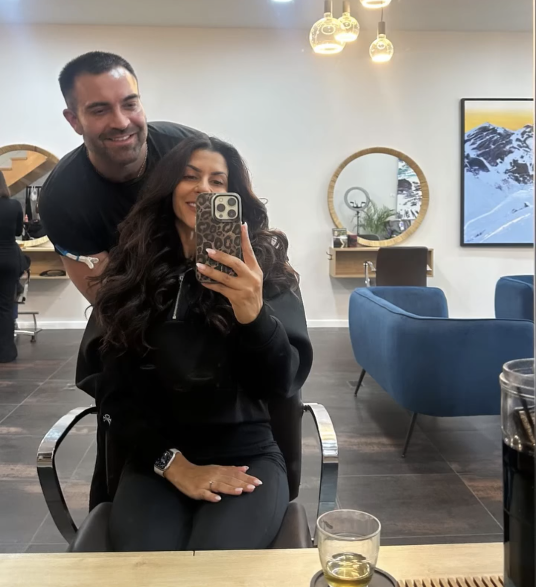 Professional blow dry styling